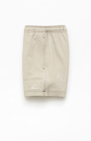 Cursive Contrast Stitch 4.5" Swim Trunks image number 3