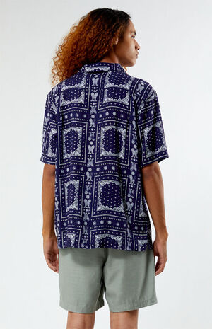 Blue Paisley Camp Shirt image number 3