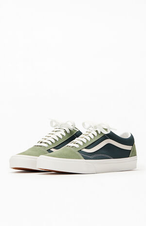 Tri-Tone Green Old Skool Shoes image number 2