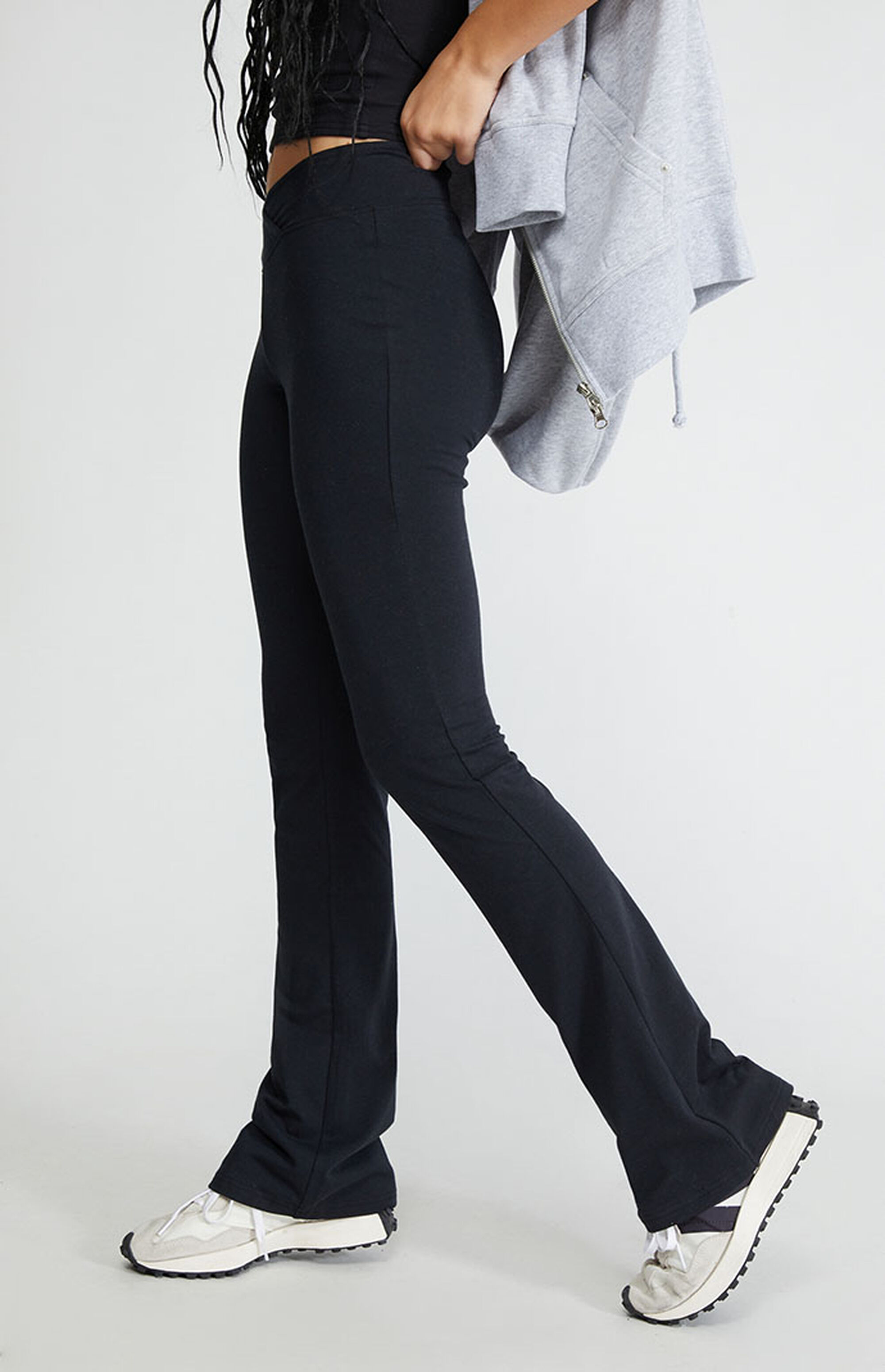 V-Waist Flare Legging and Sport Bra Set