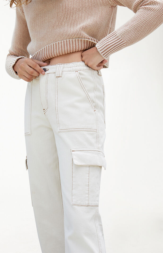 off white cargo jeans
