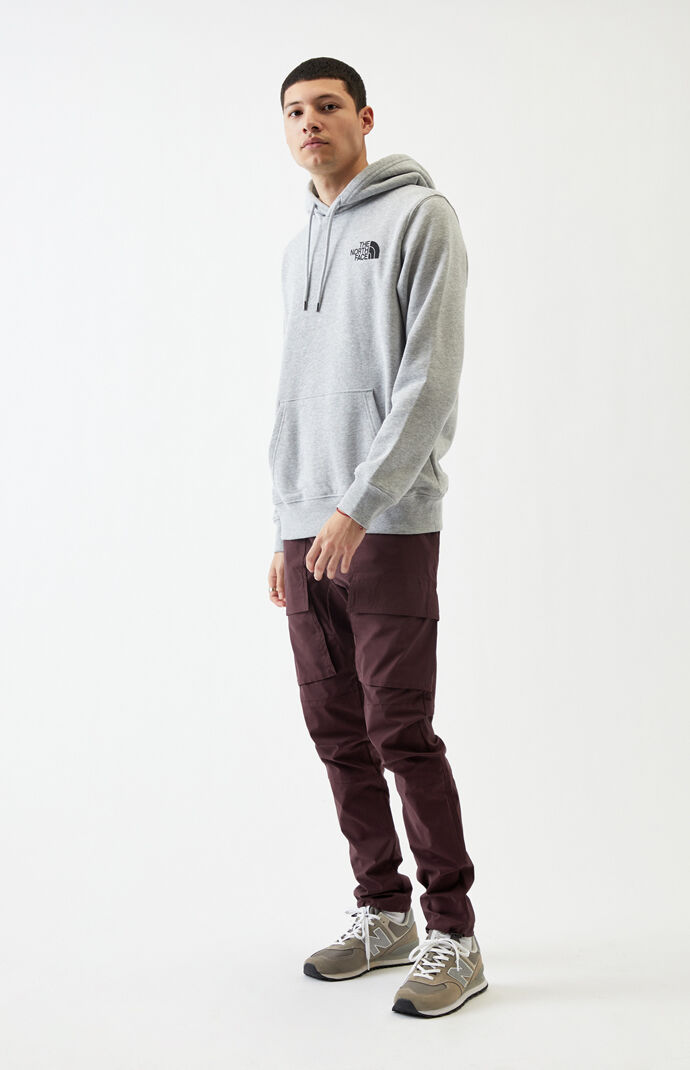 Gray Red Box Hoodie