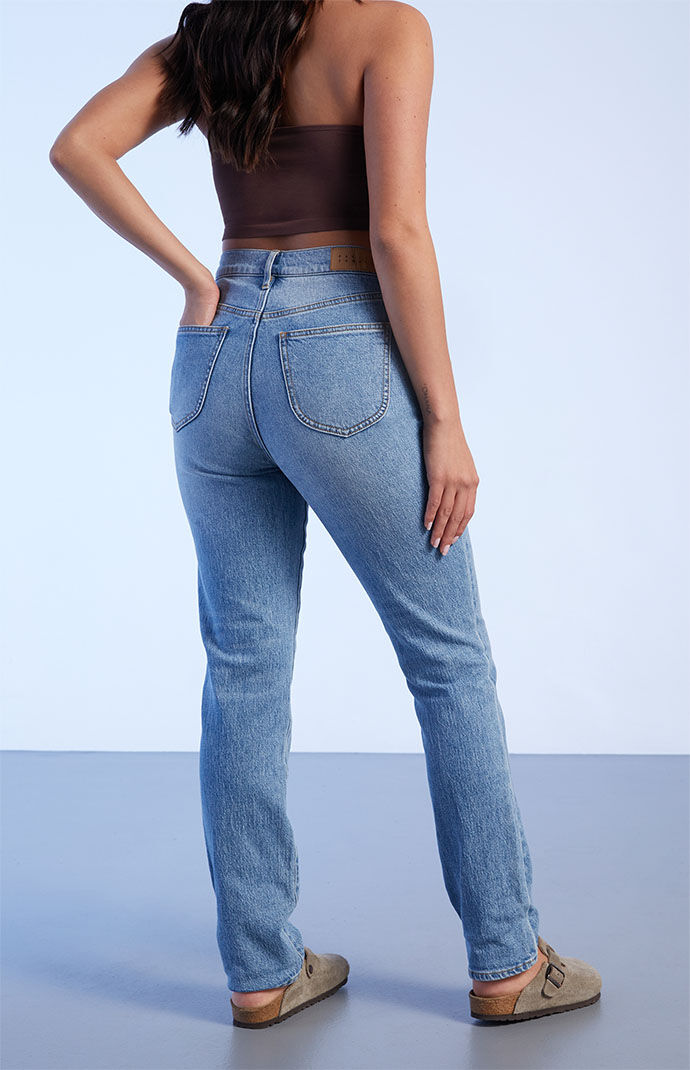 room306♡Curve Denim Pants Ssize blue Pacsun Medium Blue Curve Mom Jeans | PacSun