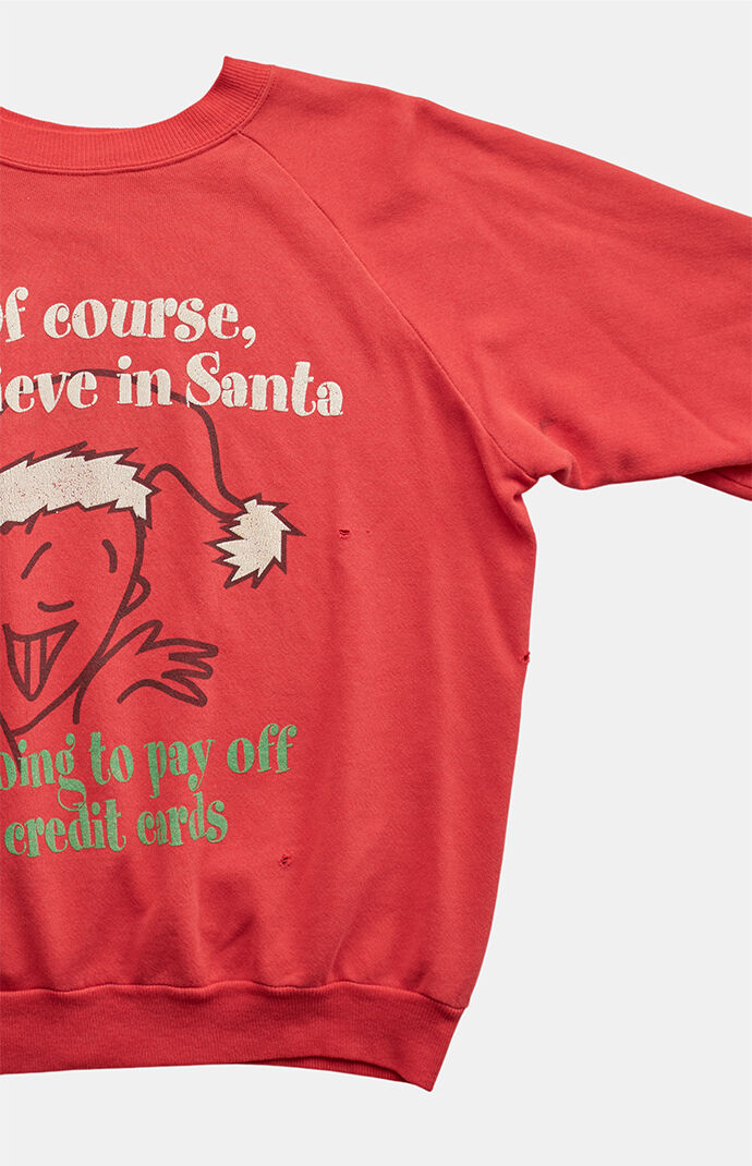 PS VINTAGE '90s Santa's Paying Crew Neck Sweatshirt
