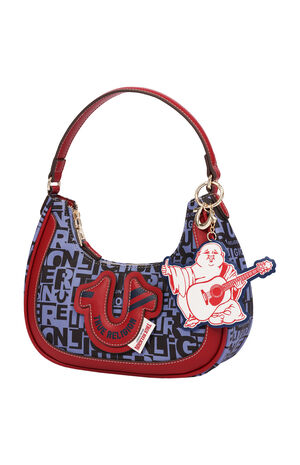 Graphic Horseshoe Hobo Bag image number 3