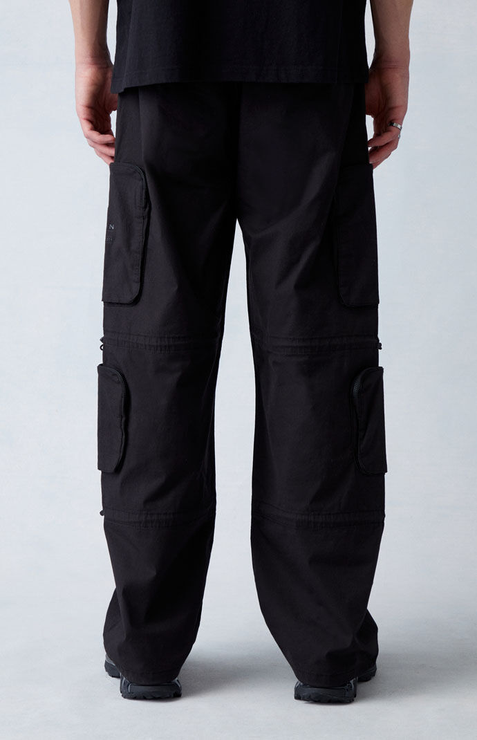 PacSun Canvas Black Baggy Cargo Pants PacSun