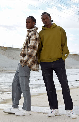 Green Solid Hoodie image number 2