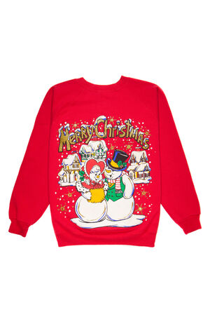 Red Christmas Sweatshirt image number 1