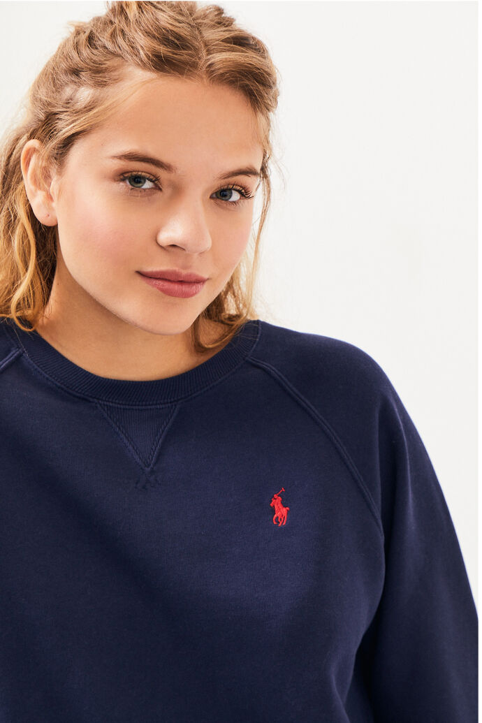 Polo ralph lauren women's fleece pullover sweatshirt Outlet