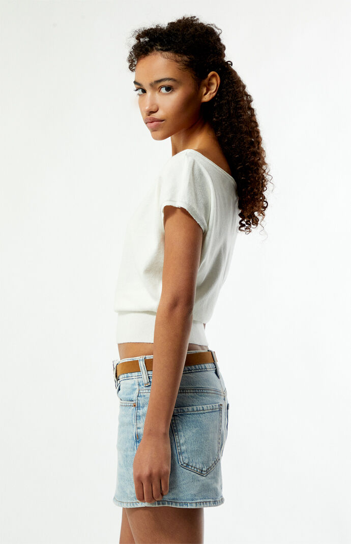 Your Favorite Eva Short Sleeve Sweater T-Shirt