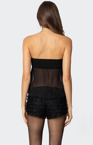 Starfish Strapless Chiffon Top image number 5