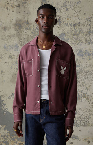 By PacSun Stitch Long Sleeve Shirt