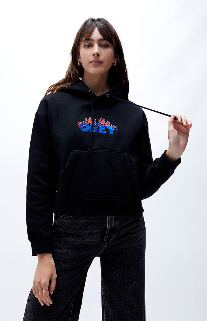 Obey discount flame hoodie