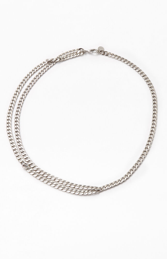 Silver Double Chain Belt