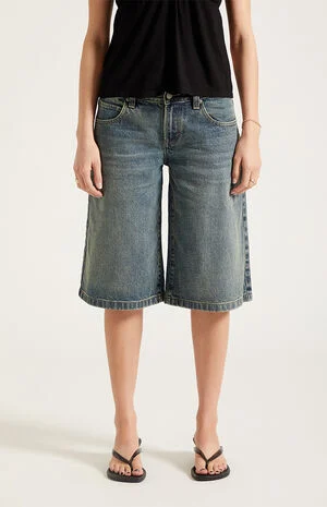 Peyton Extreme Jorts Dark Blue image number 2