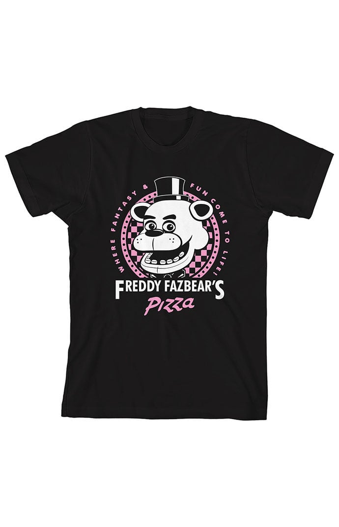 Pacsun Kids Five Nights At Freddy's Short Sleeve T-shirt In Black
