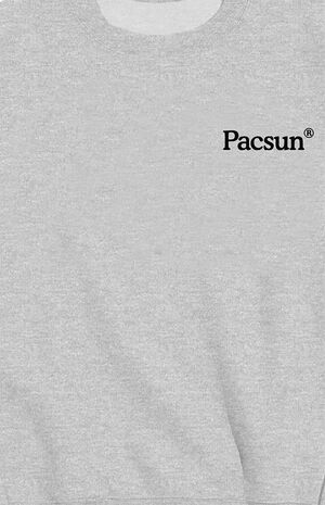 Gray PacSun Fleece Crew Neck Sweatshirt image number 2