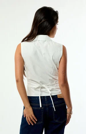 Olivia Button Up Tank Top image number 4