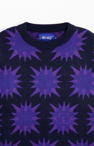 Blue Spike&nbsp;Crew Neck Sweater image number 3