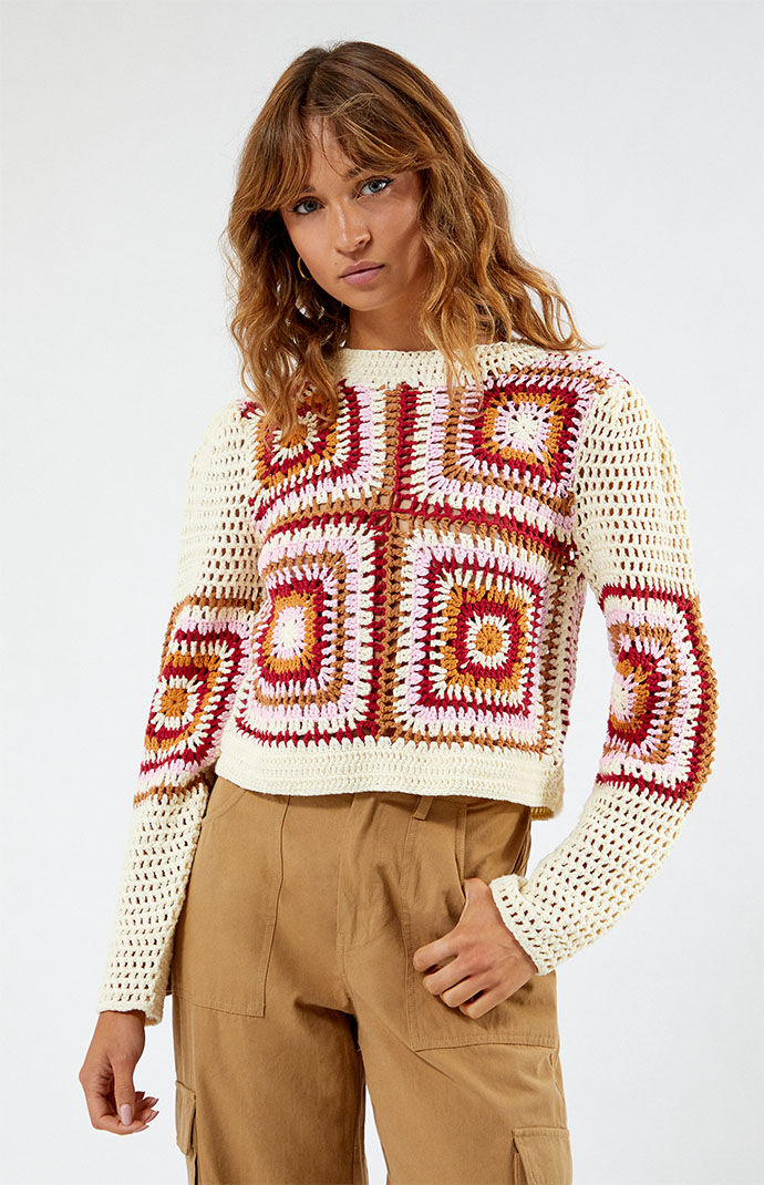 MINKPINK Norah Crochet Sweater | PacSun