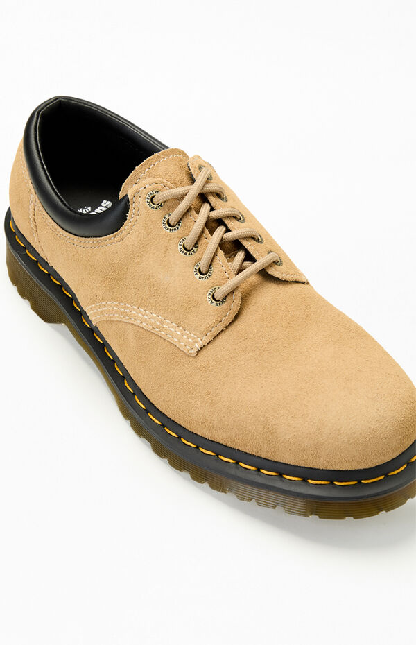 Dr Martens 8053 Tan Waxy Suede Shoes