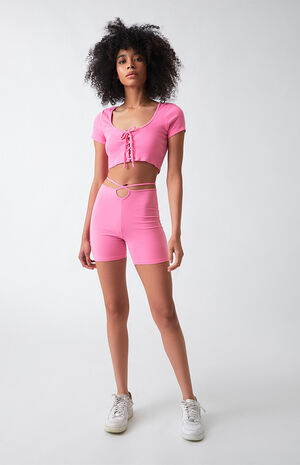 Tie Front Crop Top image number 4