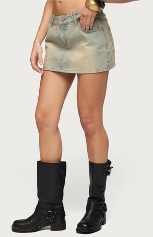 Chiara Denim Micro Skirt image number 2