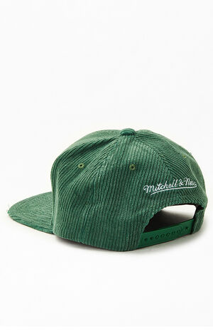 Boston Celtics Corduroy Snapback Hat image number 3