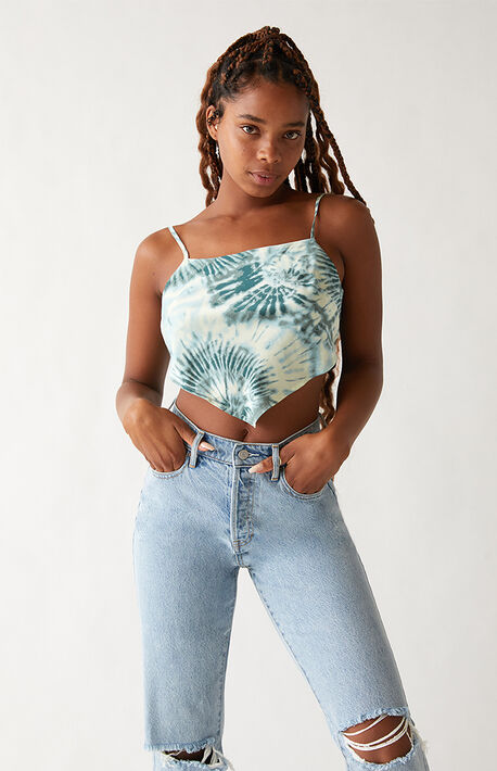 Tie Dye Handkerchief Tank Top
