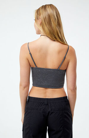 Tie Front Satin Corset Top image number 4