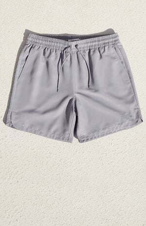 Gray Athletic Volley Shorts image number 1