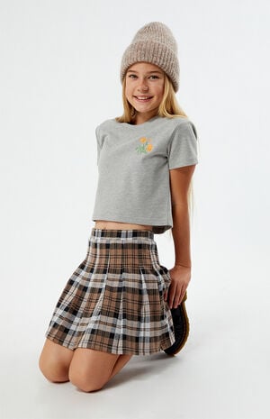 Plaid Ponte Mini Skort