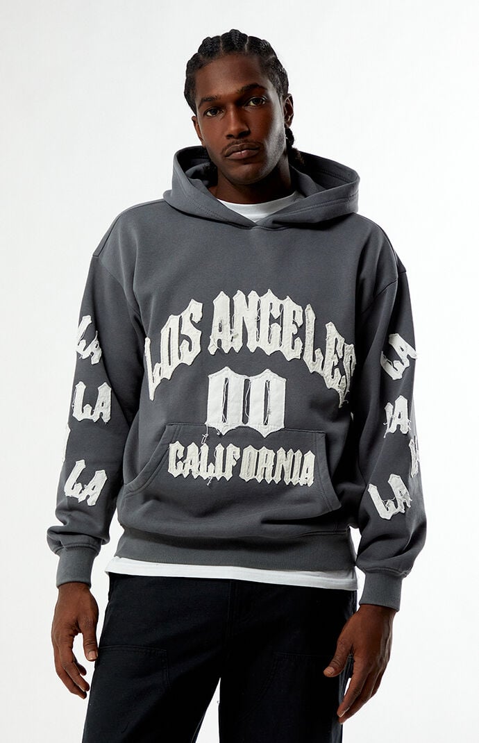 Pacsun Los Angeles Raw Applique Hoodie