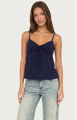 Michey Babydoll Tie Tank Top image number 1