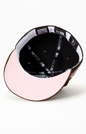 Atlanta Braves New Era 59Fifty Fitted Hat (Team Color Pink Under Brim)