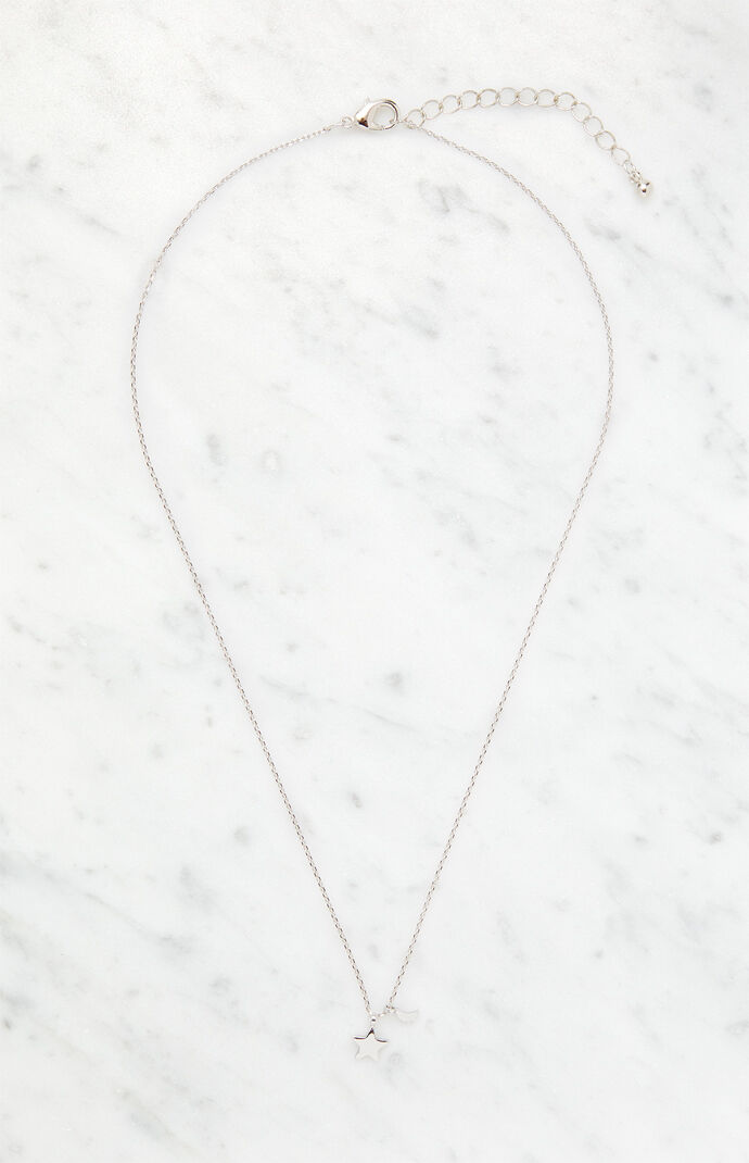 Simple Star & Moon Necklace