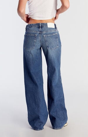 Casey Low Rise Baggy Jeans Medium Indigo image number 4