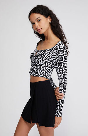 Pumpkin Seamed Keyhole Top image number 2