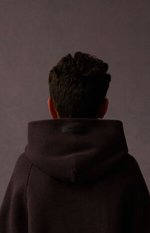 Plum Knit Hoodie image number 5