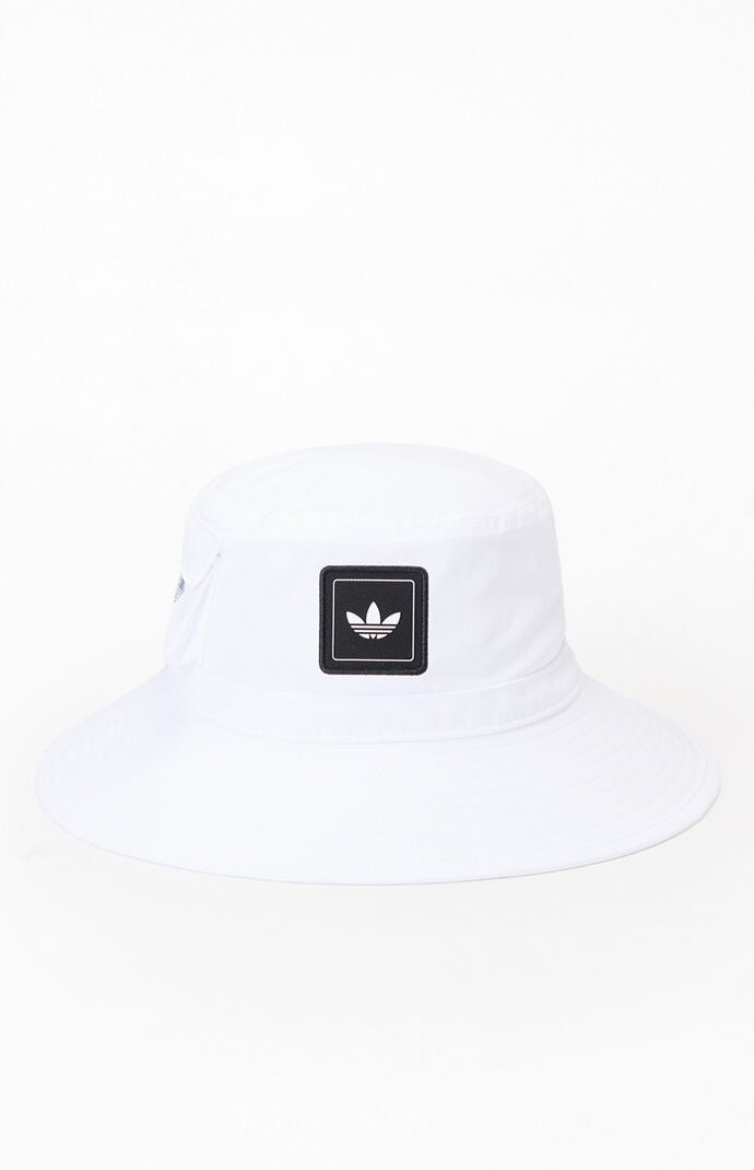 adidas White Utility 3.0 Boonie Bucket Hat
