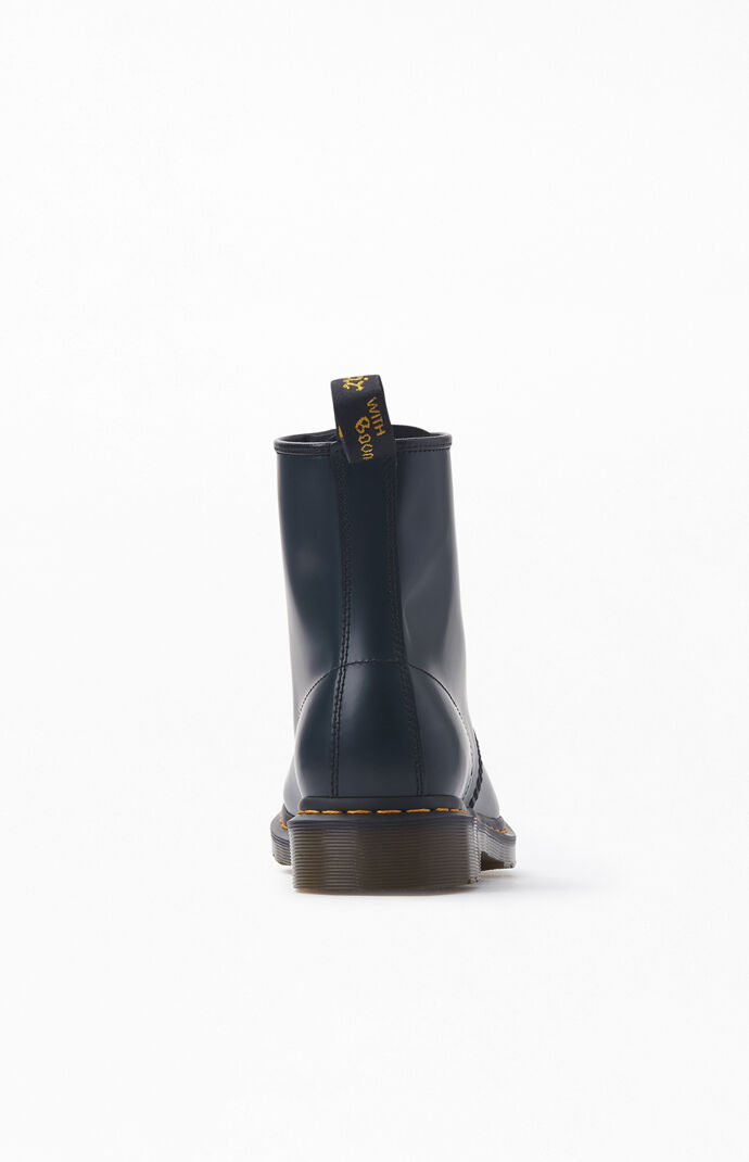 Navy 1460 Smooth Leather Boots