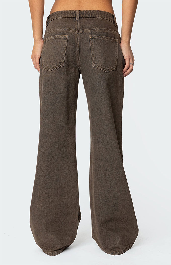 Edikted Zahra Mud Wash Low Rise Jeans | PacSun