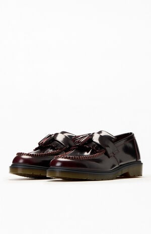 Cherry Red Arcadia Adrian Leather Tassel Loafers image number 2