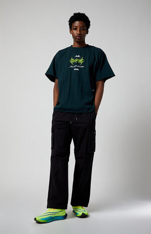 Black Ripstop Baggy Cargo Pants image number 1