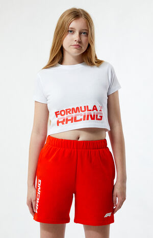 x PacSun Kids Racing Cropped T-Shirt image number 1