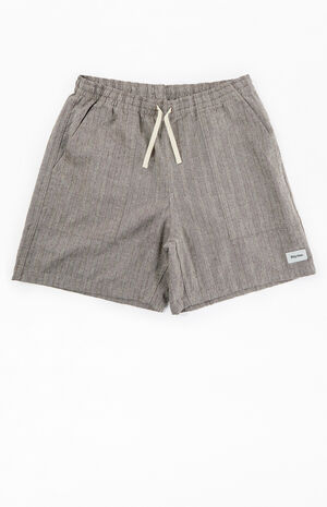 Linen Stripe Fatigue Jam Shorts image number 1