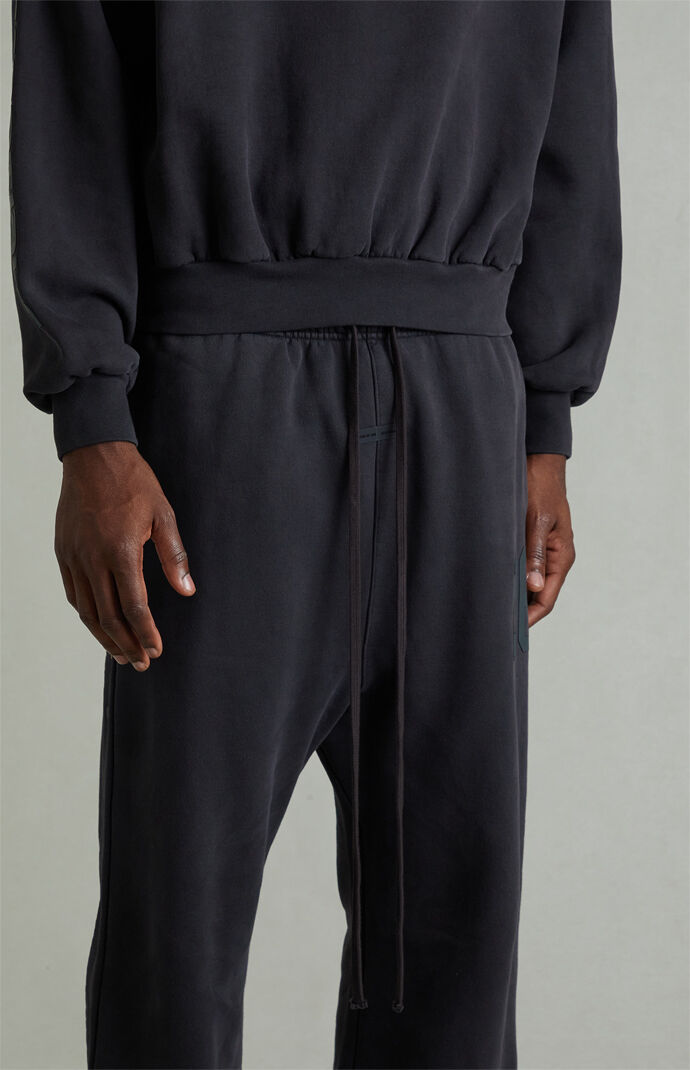 Fear of God ESSENTIALS Vintage Black Tear-Away Baggy Sweatpants