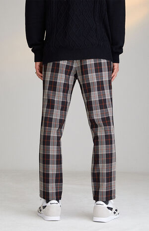 Brown Plaid Menswear Pants image number 4