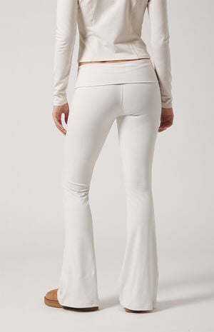 PAC WHISPER Active Fold-Over Waistband Flare Yoga Pants image number 5