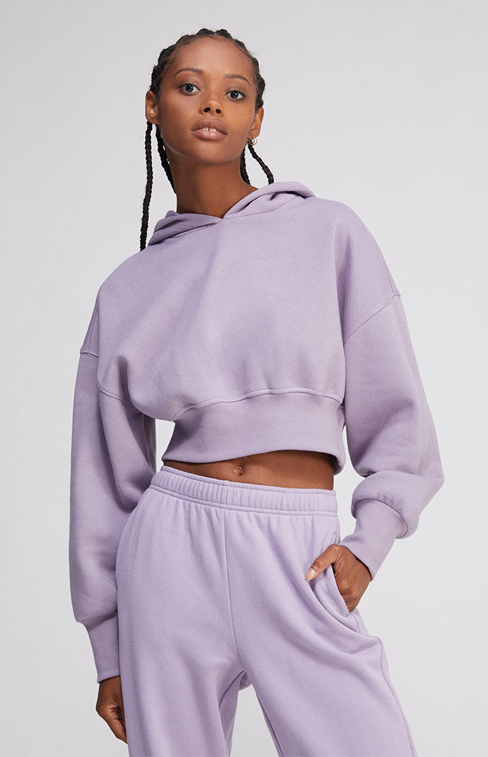 Pacsun cropped on sale zip up